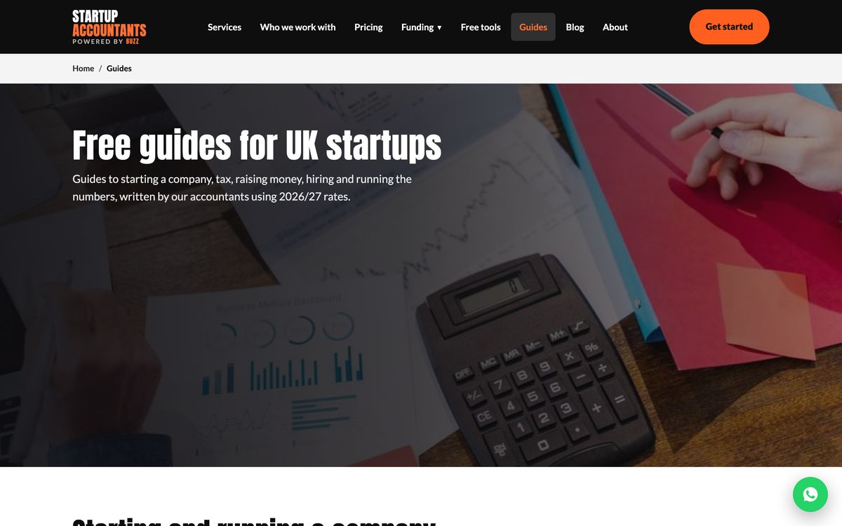 The guides library on startupaccountants.co.uk
