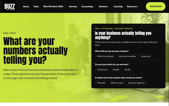 buzzaccounting.co.uk/check — free tool