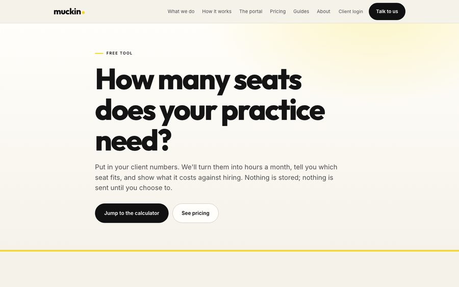 muckin.co.uk — capacity calculator